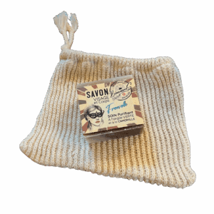 Sac à savon (Soap bag) - en lin et en coton Bio